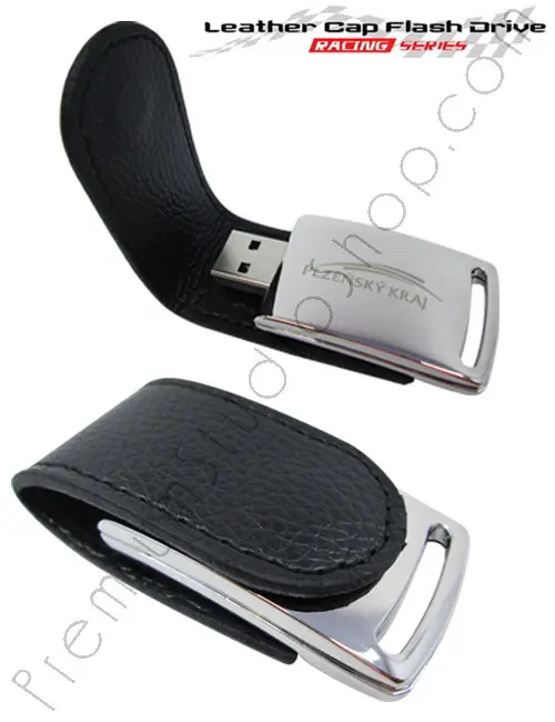 Leather Cap Flash Drive Racing Series