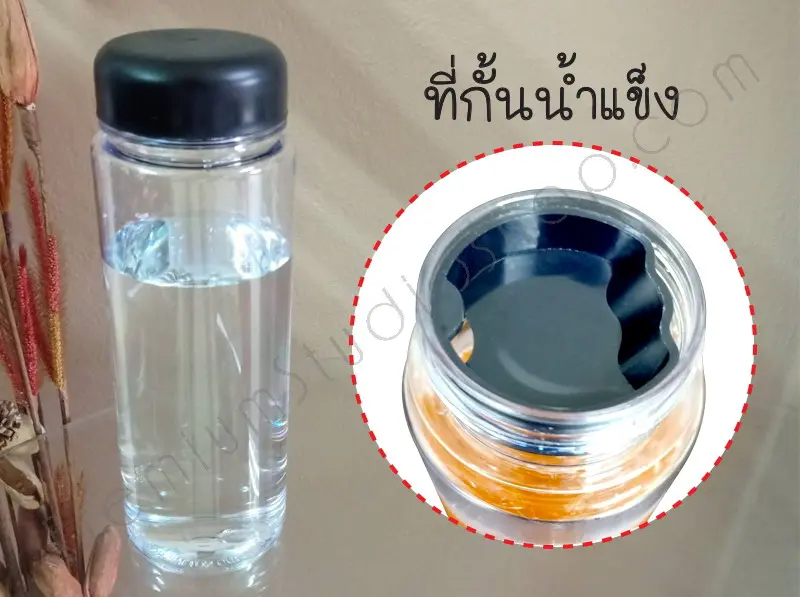 กระบอกน้ำพลาสติกพิมพ์โลโก้